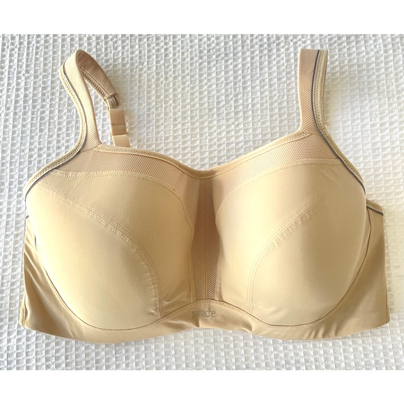 Panache Other - Panache Size 38FF Power Wired Sports Bra Tan Beige Nude 5021 J Hook Underwire